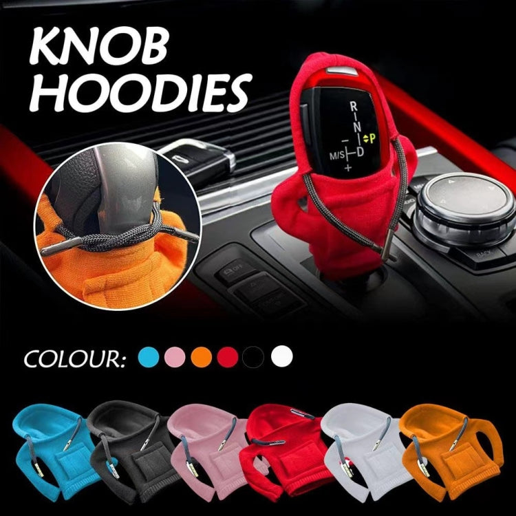 2pcs Car Gear Shift Brake Handle Hoodie Decorative Cover(Orange) - Ornaments by buy2fix | Online Shopping UK | buy2fix