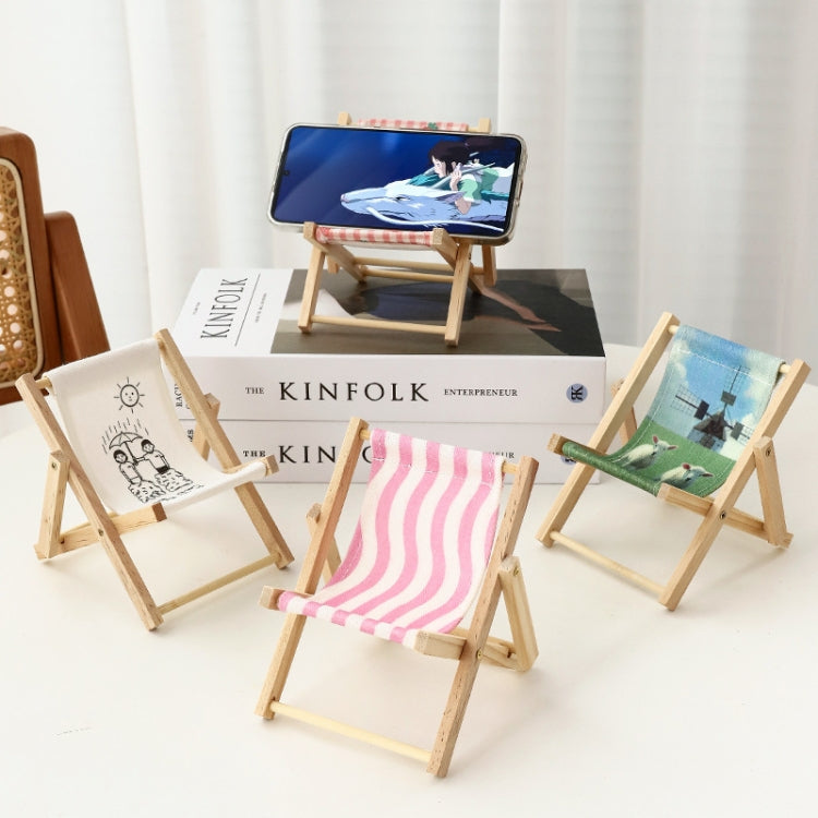 Wooden Craft Mini Desktop Ornament Photography Toys Beach Chair Phone Holder, Style: D - Wooden Props by buy2fix | Online Shopping UK | buy2fix