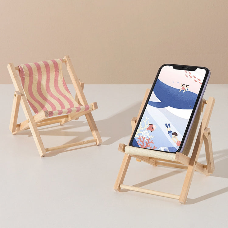 Wooden Craft Mini Desktop Ornament Photography Toys Beach Chair Phone Holder, Style: A - Wooden Props by buy2fix | Online Shopping UK | buy2fix