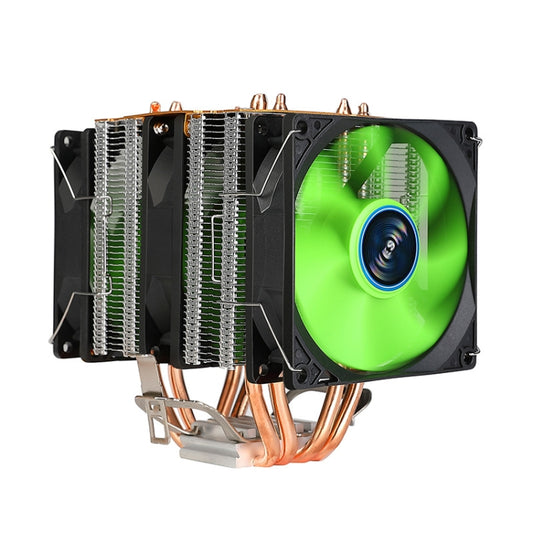 EVESKY 500 Desktop Computer 4 Copper Tube Mute CPU Cooling Fan, Color: No Light Three Fans - Fan Cooling by EVESKY | Online Shopping UK | buy2fix