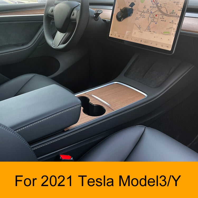 For Tesla Model3/Y Central Control Panel Modification Anti-Scratch Protective Sticker(Matt Black) - Car Interior Mouldings by buy2fix | Online Shopping UK | buy2fix