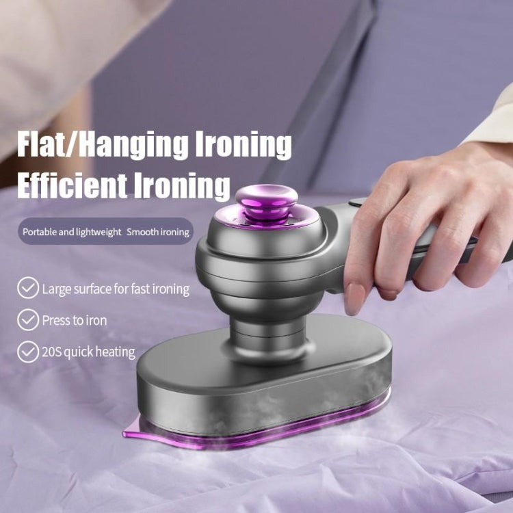 30W Mini Steamer Rotary Folding Iron Insulation Anti-Scald Garment EU Plug(Grey) - Garment Steamer by buy2fix | Online Shopping UK | buy2fix