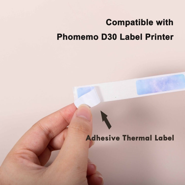 For Phomemo D30 3rolls /Pack 12 X 40mm Stars Thermal Labels - Printer Accessories by Phomemo | Online Shopping UK | buy2fix