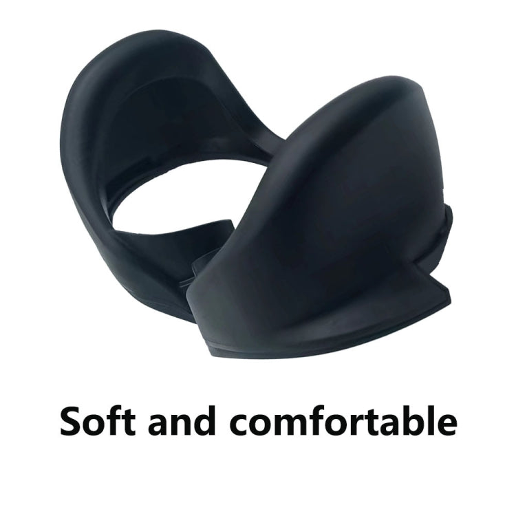 For Mate Quest Pro Eye Mask Light-blocking Magnetic Replacement Silicone Eye Cover VR Accessories(Black) - VR Accessories by buy2fix | Online Shopping UK | buy2fix