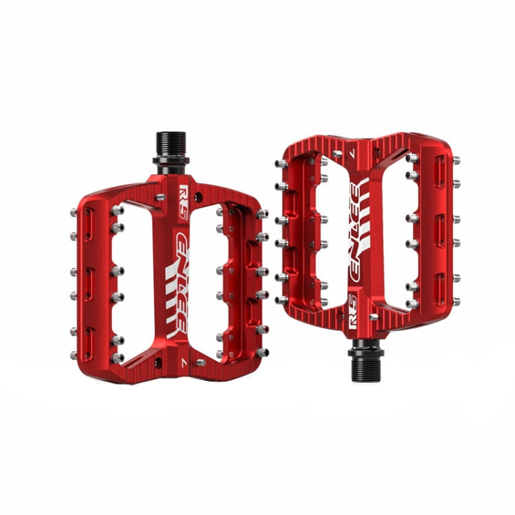 ENLEE R5 1pair Mountain Bike Pedals Bicycle Cycling Wider Non-Slip Footrest Bearing(Red) - Pedals by ENLEE | Online Shopping UK | buy2fix