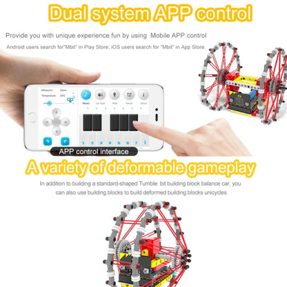 Yahboom Micro: Bit Self-Balancing Block Building Programmable APP Control Robot Kit, Spec: Tumblebit Pack - Components Kits by Yahboom | Online Shopping UK | buy2fix