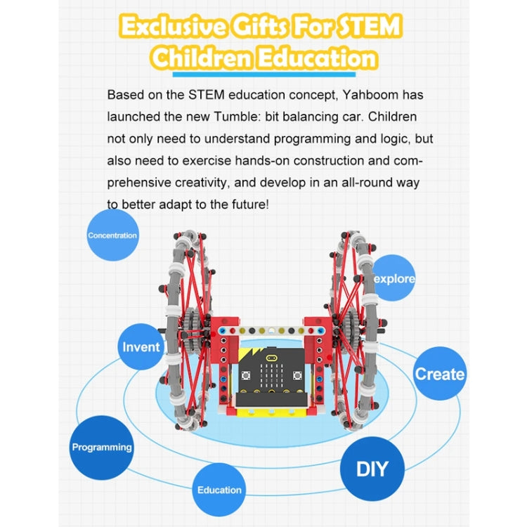 Yahboom Micro: Bit Self-Balancing Block Building Programmable APP Control Robot Kit, Spec: Tumblebit Pack - Components Kits by Yahboom | Online Shopping UK | buy2fix