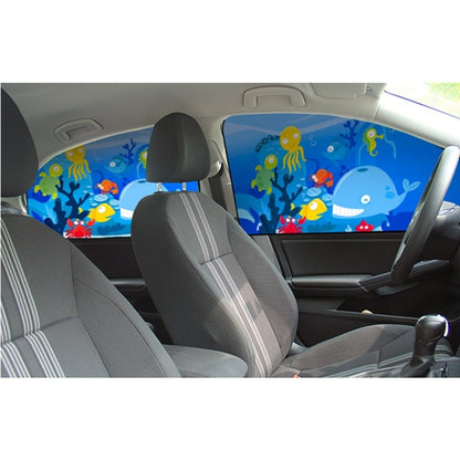 Car Cartoon Magnetic Sunshade Sunscreen Telescopic Collapsible Sunshield, Size:Driving(Underwater World) - Window Foils & Solar Protection by buy2fix | Online Shopping UK | buy2fix