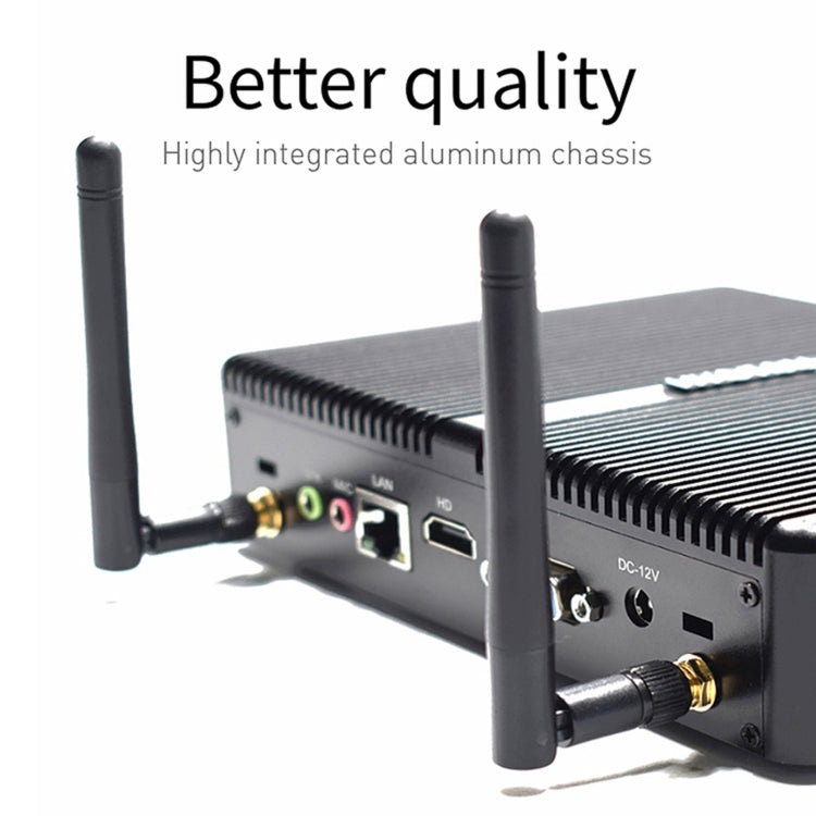 HYSTOU H2 Windows / Linux System Mini PC, Intel Core I5-7267U Dual Core Four Threads up to 3.50GHz, Support mSATA 3.0, 8GB RAM DDR3 + 256GB SSD 500GB HDD (Black) - Computer & Networking by HYSTOU | Online Shopping UK | buy2fix