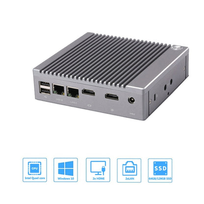 K660S Windows and Linux System Mini PC, Intel Celeron Processor N2840 Quad-Core 1.83- 2.25GHz, 8GB RAM + 128GB SSD, EU Plug - Windows Mini PCs by buy2fix | Online Shopping UK | buy2fix