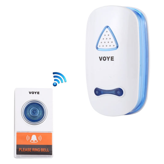 VOYE V025A Home Music Remote Control Wireless Doorbell with 38 Polyphony Sounds, US Plug (White) - Wireless Doorbell by VOYE | Online Shopping UK | buy2fix