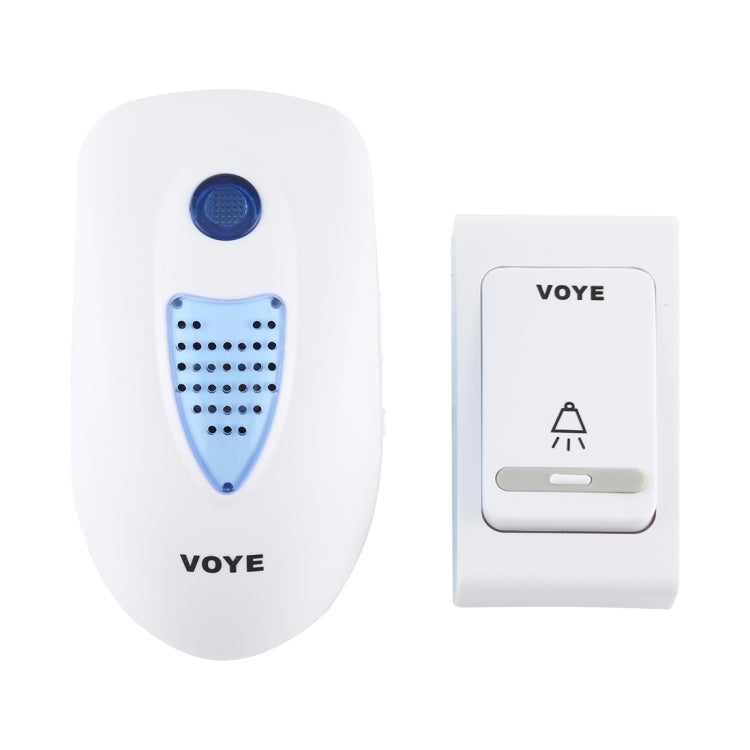 VOYE V003B Home Music Remote Control Wireless Doorbell with 38 Polyphony Sounds, US Plug (White) - Security by VOYE | Online Shopping UK | buy2fix