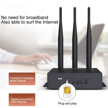 COMFAST CF-E7 300Mbps 4G Outdoor Waterproof Signal Amplifier Wireless Router Repeater WIFI Base Station with 3 Antennas - Wireless Routers by COMFAST | Online Shopping UK | buy2fix