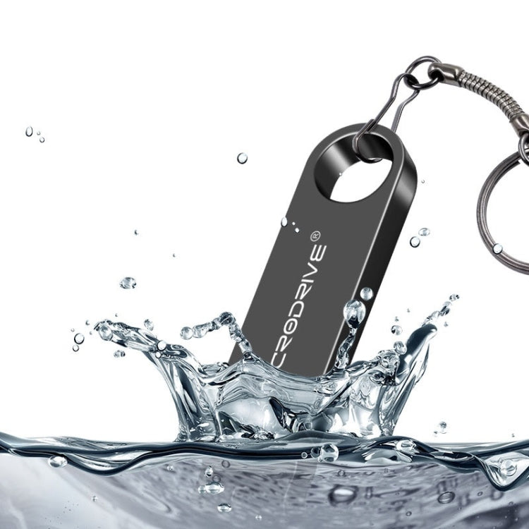 MicroDrive 8GB USB 2.0 Metal Waterproof High Speed U Disk(Gold) - USB Flash Drives by MicroDrive | Online Shopping UK | buy2fix